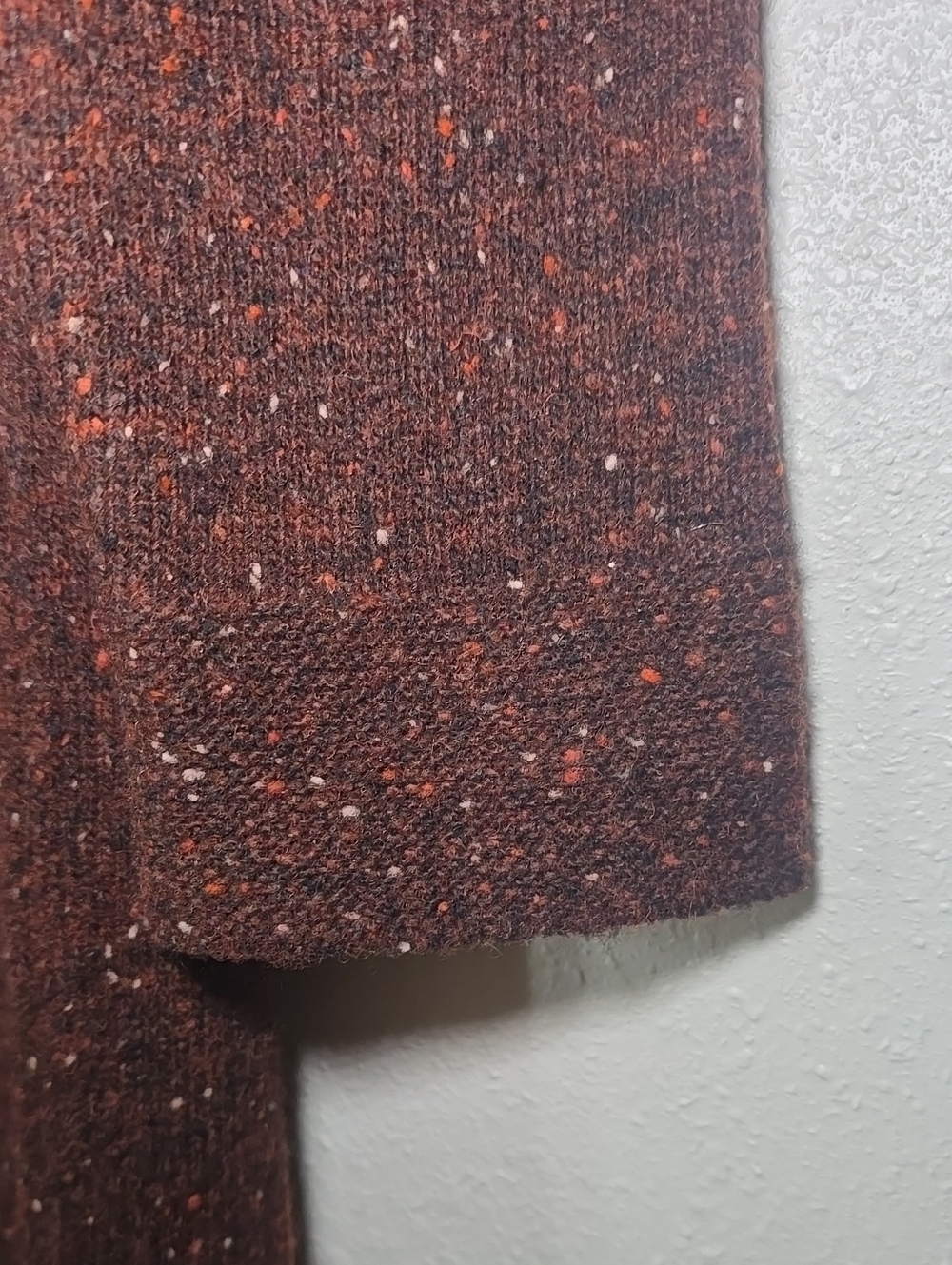 Kavu long sleeve sweater knit dress size M Lambwool blend burnt orange - Picture 4 of 7